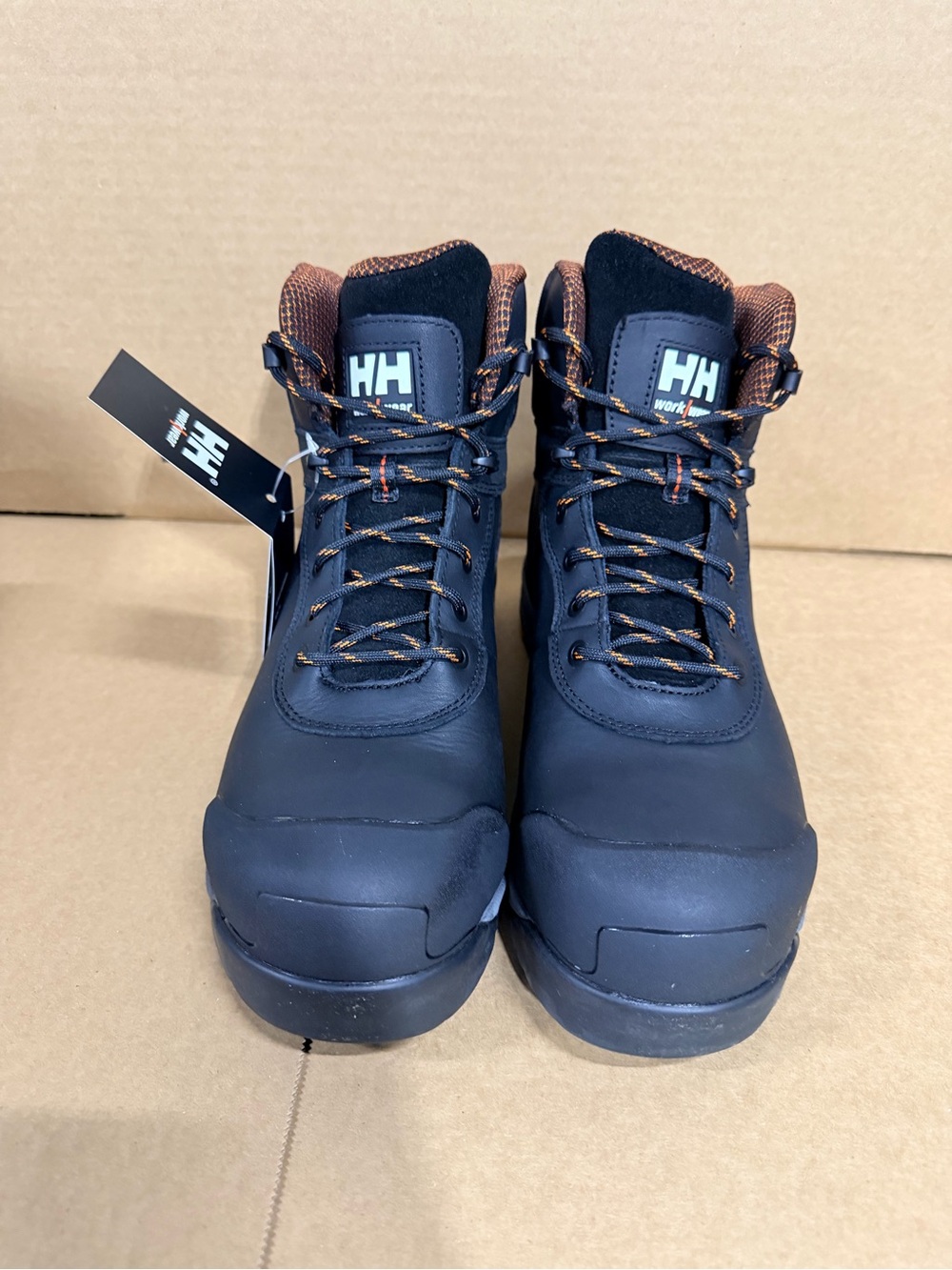 Work Boots Men's Size 10 Waterproof Aluminum Toe Black Helly Hansen New With Box